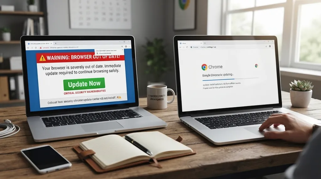 How fake update overlays deliver malware to your device